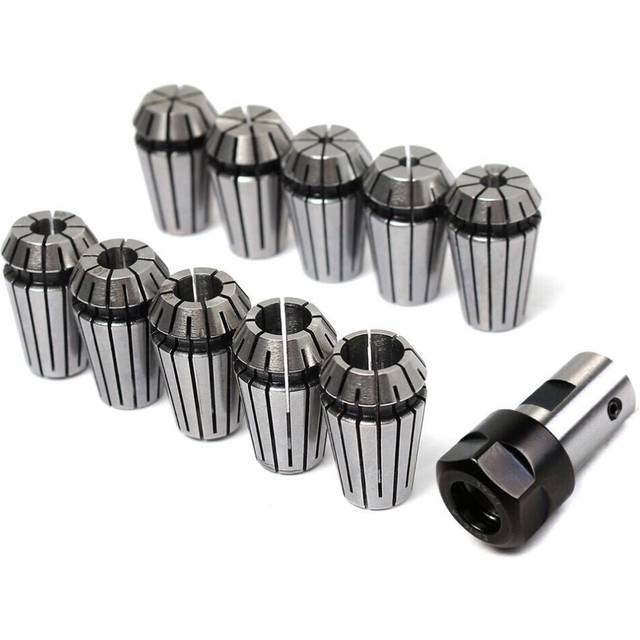 10pcs 1-10mm Spring Collets with 8mm Motor Shaft Holder Extension Rod Lathe Tools