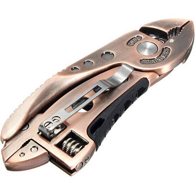 DANIU Bronzed Multitool Adjustable Wrench Jaw+Screwdriver+Pliers Multitool Set