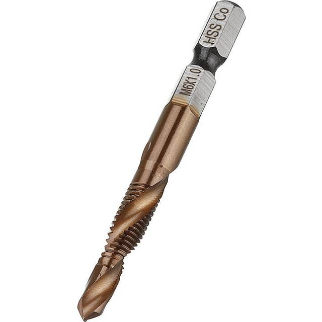 (M8X1.25) HSS Co M35 Cobalt Combination Drill Tap Bit M3-M10 Deburr Countersink Drill Bit