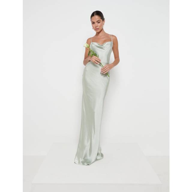Keisha Maxi Bridesmaid Dress - Matte Sage, 18