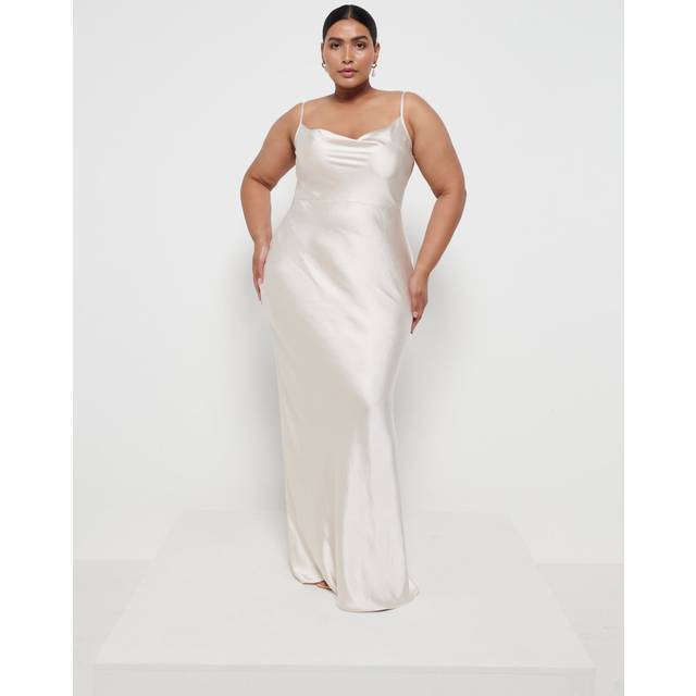 Keisha Maxi Bridesmaid Dress Curve - Matte Champagne, 24