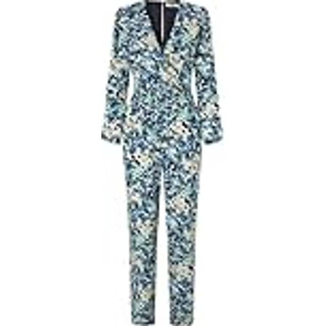 Pepe Jeans for woman. PL230486 Blue Casandra Print Jumpsuit (M), Casual, Viscose, Long sleeve