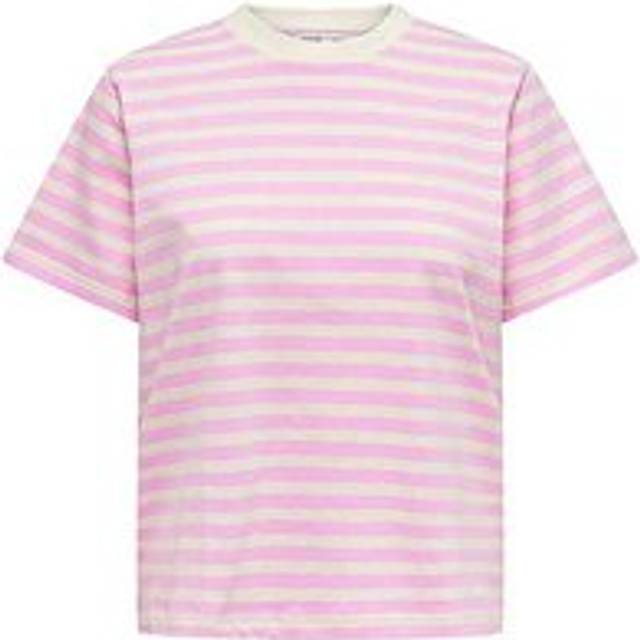 Only Short Sleeve T-Shirt - Pink Stripe