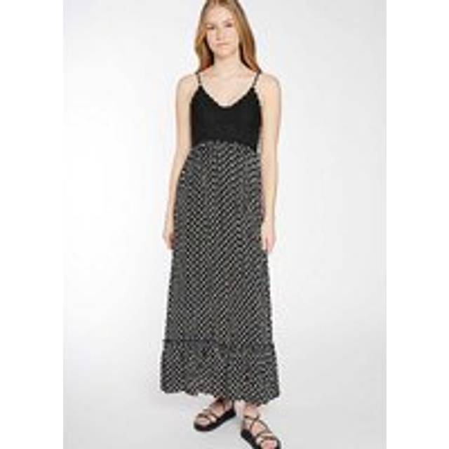 Hailys Long Strappy Maxi Dress - Black