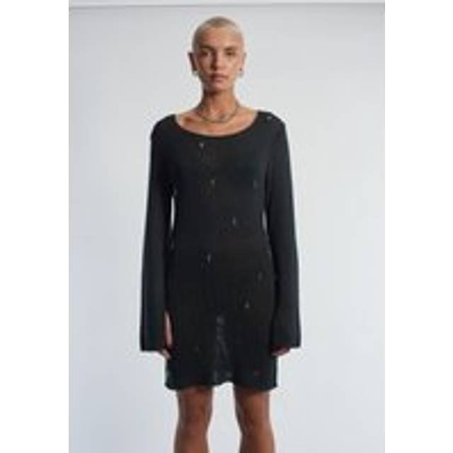 The Ragged Priest Charmed Knit MinI Dress Colour: Black Size: 10