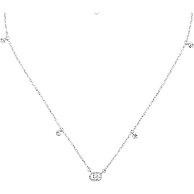 Gucci GG Running 18ct White Gold Diamond Necklace