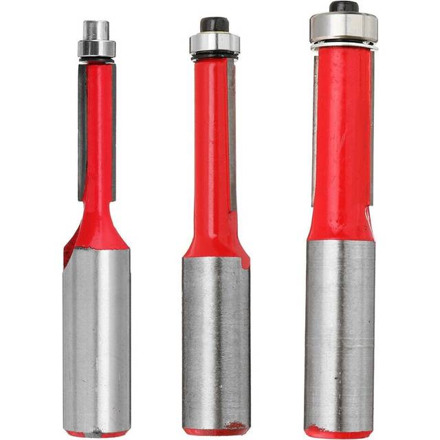 (5/16 Inch) 1/2 Inch Shank Straight Router Bit 1/4-1/2 Inch Wood Edge Flush Trimming Cutter for Woodworking
