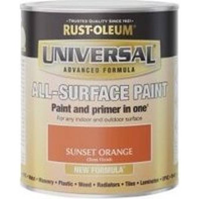 Rust-oleum - Universal All Surface Brush on Paint - Gloss - Sunset Orange - 750ml