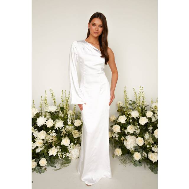 Rosie Maxi Bridesmaid Dress - Matte Ivory, 14
