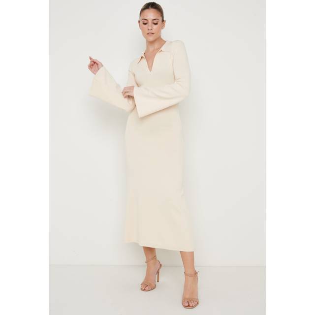 Hayden Knit Midaxi Dress - Ecru, XS