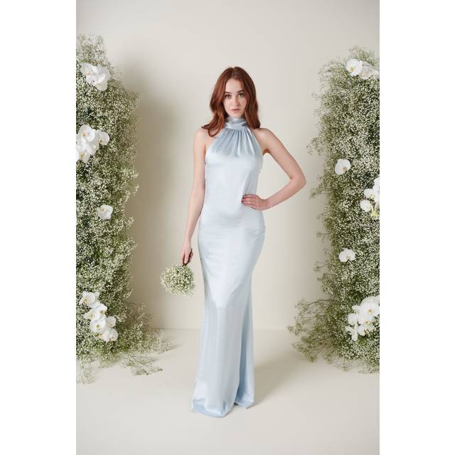 Odelle Maxi Bridesmaid Dress - Matte Ice Blue, 12