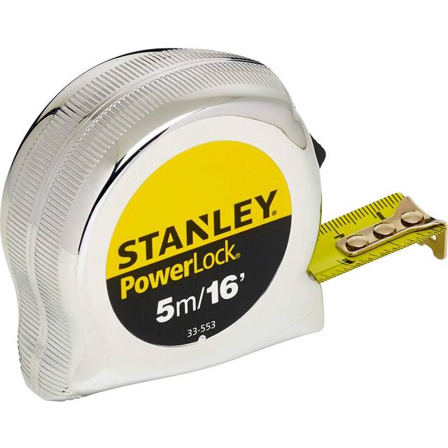 Stanley 0-33-553 Metric/Imperial Tape Measure Powerlock with 19mm Blade, 5m/16'