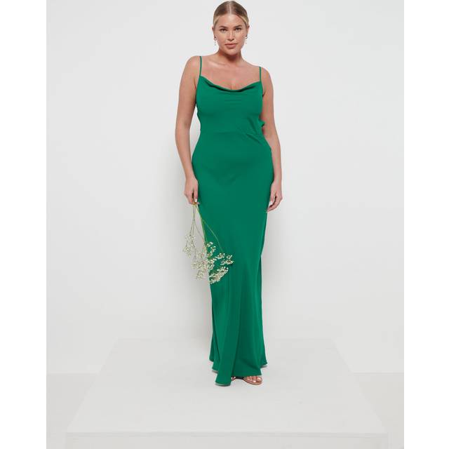 Keisha Chiffon Maxi Bridesmaid Dress - Emerald, 18