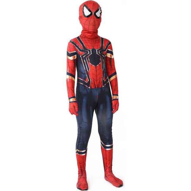 (11, 110cm) New Miles Morales Far From Home Cosplay Costume Zentai Spiderman Costume Superhero Bodysuit Spandex Suit for Kids Custom Made