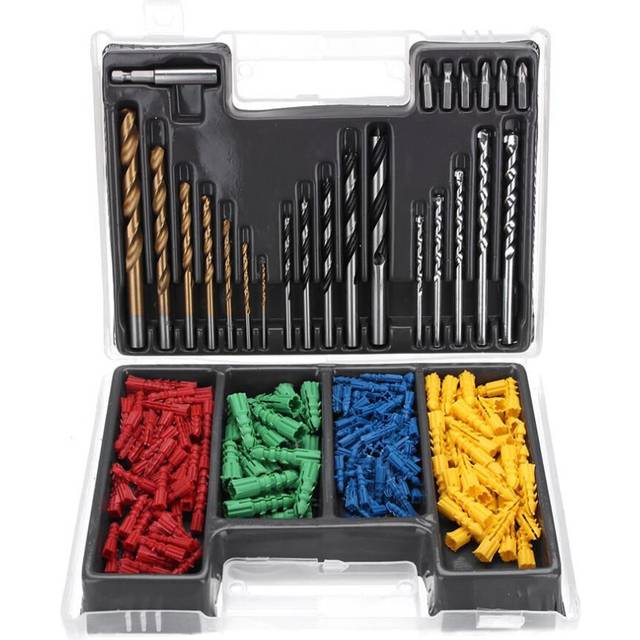 (24pcs Package) 24pcs/300pcs 2-10mm HSS Twist Drill Bit Set Metric Wall Plugs Impact Wood Working Tool With Case
