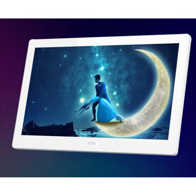 10.1 Inch USB Digital Picture Frame, Non-WiFi SD Card Smart Photo Frames IPS Screen HD Display with Remote Control, Easy to use for Seniors