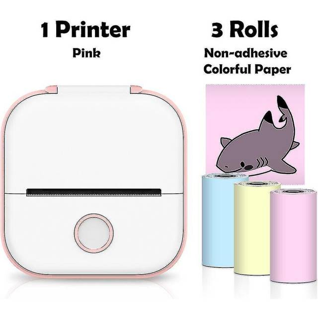 Phomemo T02 Mini Printer Portable Printer Thermal Printing Sticker Wireless Inkless Pocket Printer Self-adhesive Label Printer