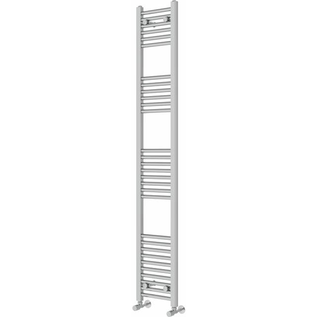 Rebrilliant Wiest Straight Heated Towel Rail Radiator Bathroom Ladder Warmer Chrome 180cm H x 30cm W x 3cm D