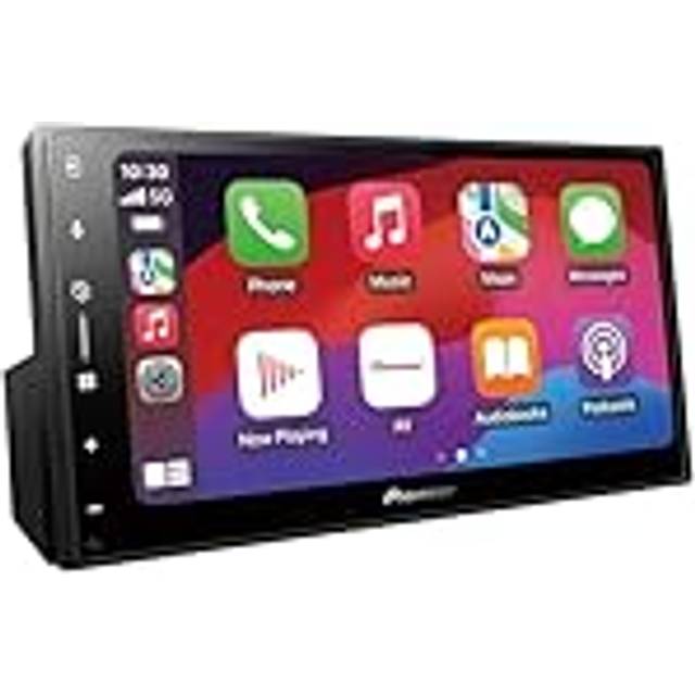 Pioneer SPH-DA77DAB-AN 2DIN mediacenter, 6,8" kapacitiv pekskärm, med Wi-Fi, Bluetooth, Apple CarPlay, Android Auto och DAB+, 13-bands grafisk equalizer, inkluderar DAB-antenn