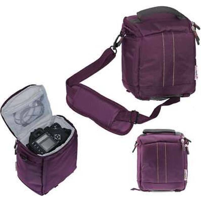 Navitech purple camera bag for panasonic lumix dc-fz10002eb bridge camera