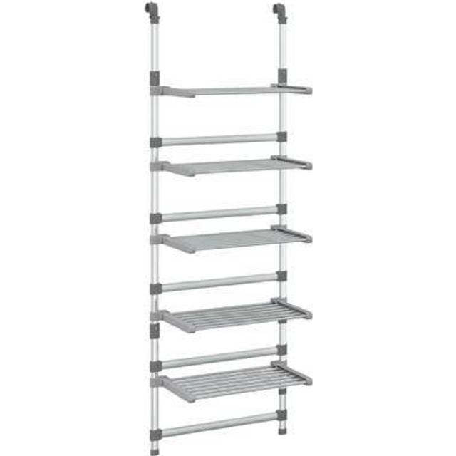 vidaXL Torkställning vägg 5 nivåer aluminium