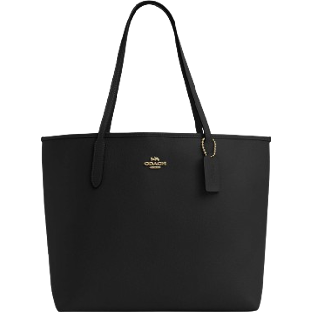 Coach city tote black sale