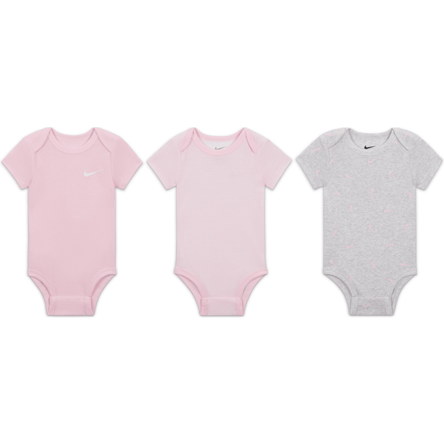 Nike Bodies k/æ - 3-pack - Birch Heather - Nike - 3 mån - Body K/Ä