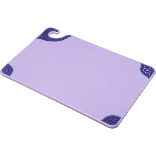 Allergen Purple Saf-T-Zone Chopping Board 12 x 18 x 1/2" (Each)
