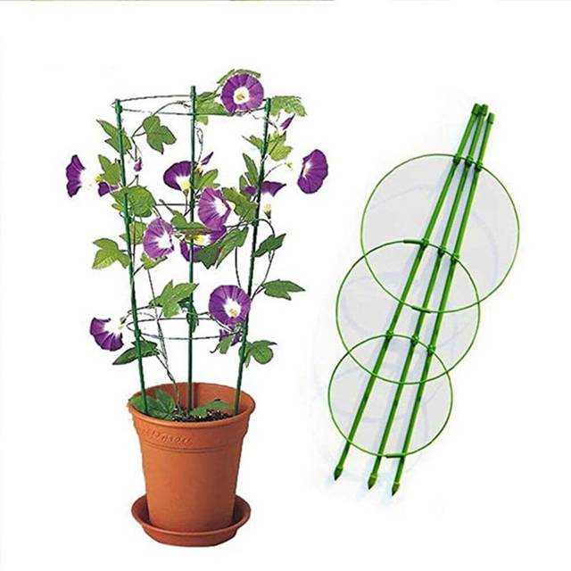 Climbing Plant Support Cage Garden Trellis Flowers Stand Rings Tomato Support Durable Creative Adjustable Climbing Vine Racks