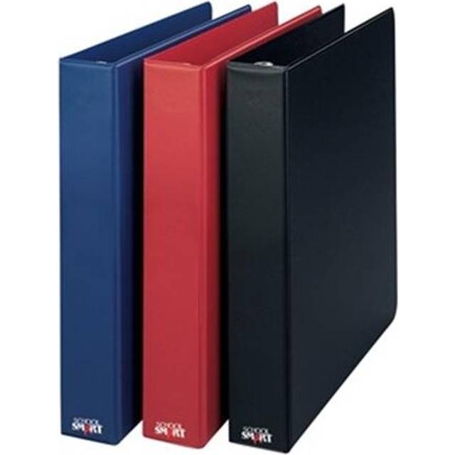 School Smart  3 In. Vinyl Round Ring Binder, White