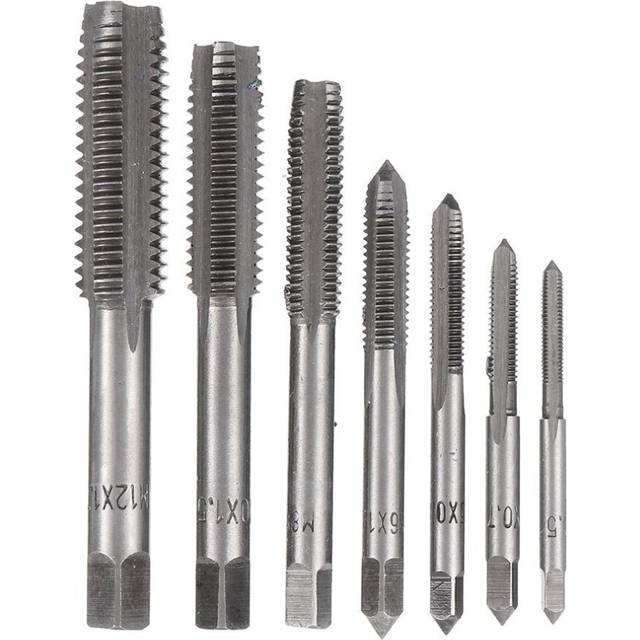 14PCS HSS Metric M3-M12 Screw Tap and Drill Set with Metal Case Combination Drill and Tap Set