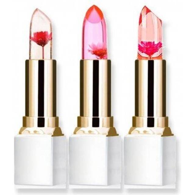 (P8104) Wholesale Transparent Natural Red Lip Stick Temperature Color Change Long-lasting Moisturizer Flower Jelly Lipsticks Makeup