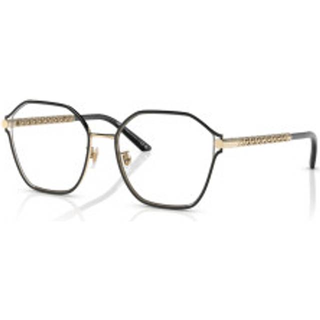 Versace Kvinna VE1299D 1425 Ramramar Metall Guld Transparent Geometrisk Normal