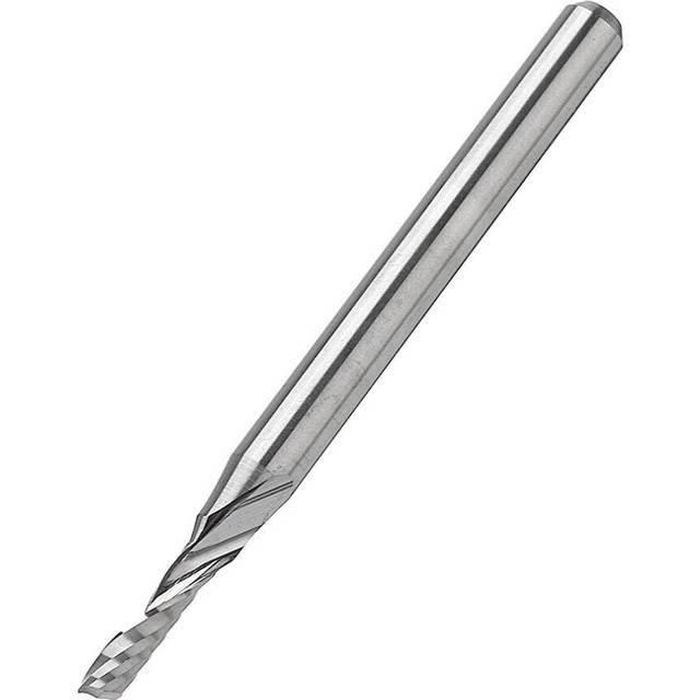 (3.17mm) 1/8 Inch Shank Single Flute Milling Cutter 1-3.17mm Tungsten Steel PCB Engraving Bit CNC Tool