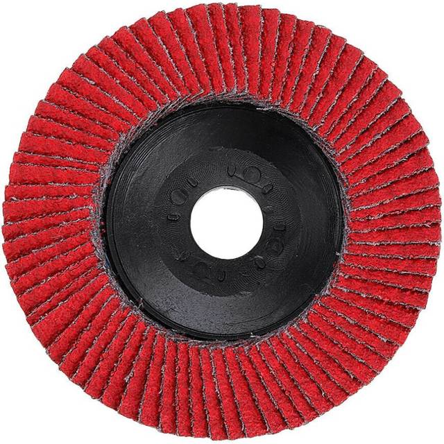 (#002: Plastic cover red corundum hundred impeller) 4 Inch Red Corundum Net or Plastic Cover Polishing Wheel Grinding Disc