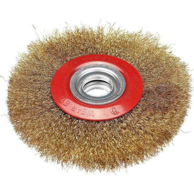 (5 Inch) 4/5/6 Inch Steel Flat Wire Brush Wheel Polishing Sanding Wheel for Angle Grinder