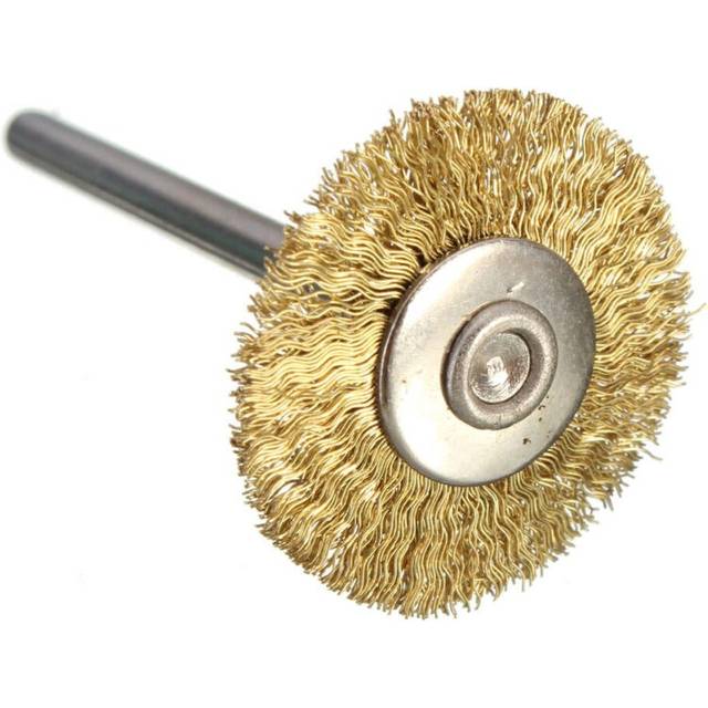 (copper) Steel/Copper Wire Brush Wire Wheel Brush for Grinder Dremel Rotary Tool Polishing Tool
