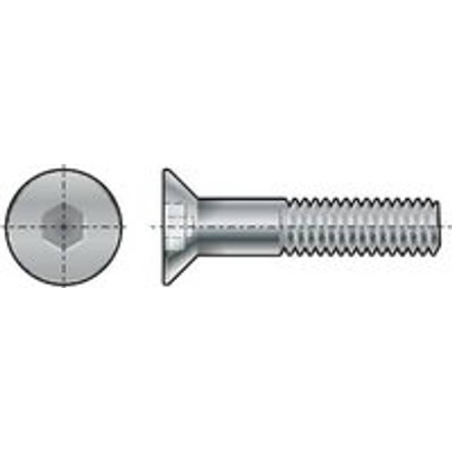 Qualfast 3/8 BSW X 2. Skt Countersunk Head Screw (GR-10.9)- you get 5