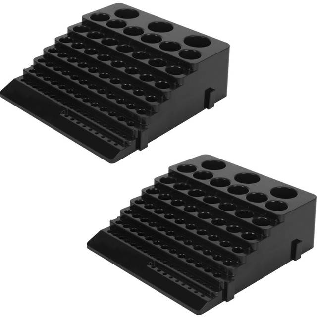 2X Drill Bit Storage Box Milling Cutter Saving Space Drill Finishing Holder Organizer Case Box