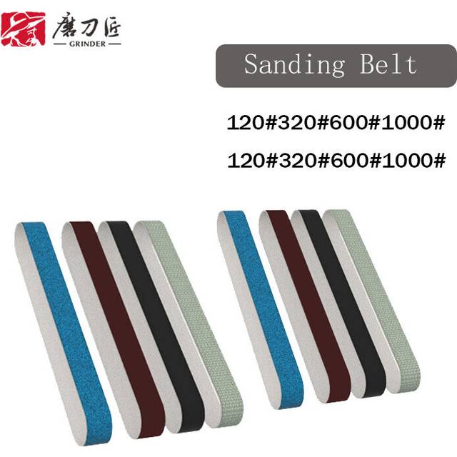 (a-Sanding Belt 8 sets TG2002 Sanding Belt) GRINDER TAIDEA Sanding Belt Knife Sharpener Electric Sharpening Stone set Grit 120/320/600/1000# Professio