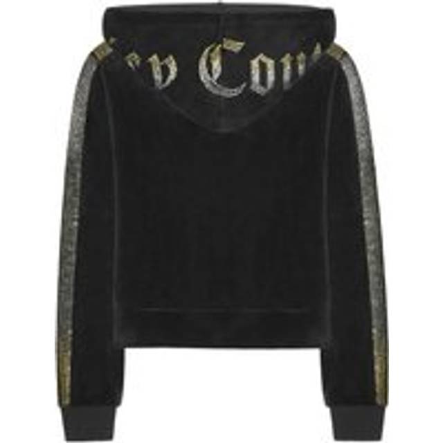 Juicy Couture Anniversary Long Sleeved Velour Hoodie Size: S Colour: Black