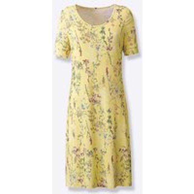 Witt Floral Print Jersey Dress - Lemon Print