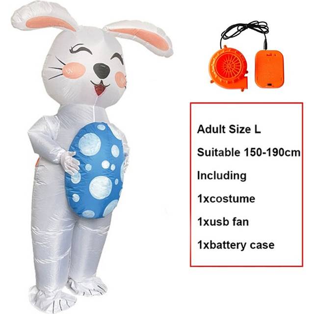(Egg Rabbit) Cute Hello Cat Halloween Costumes for Women Adult Children Birthday Party Full Body Cosplay Inflatable Costume