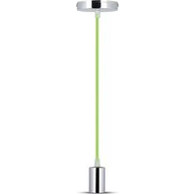 VT-7338 CHROME METAL CUP PENDANT LIGHT-GREEN