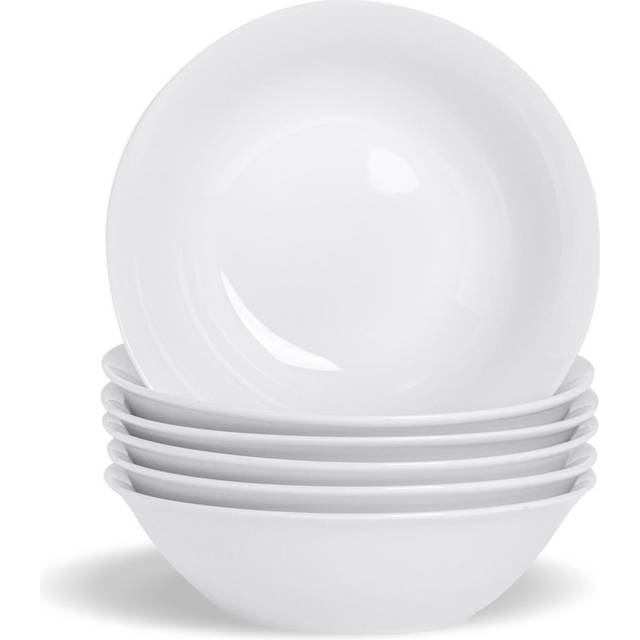 Argon Tableware - Classic Cereal Bowls - 18cm - White (0.5ml)