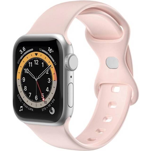 Armband till Apple Watch 42/44/45mm Silikon Rosa