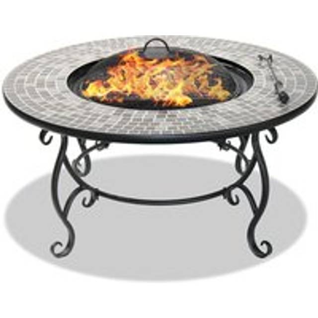 Centurion Supports - Fireology ginessa Sumptuous Garden & Patio Heater Fire Pit Brazier, Coffee Table, Barbecue and Ice Bucket with Mosaic Ceramic