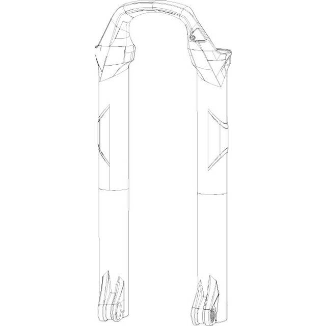 ROCKSHOX Lower leg For Pike/Revelation 27'' Boost Maxle 15x110 mm Disc