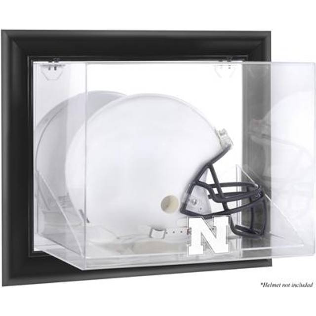 Nebraska Huskers Black Framed Wall-Mountable Helmet Display Case