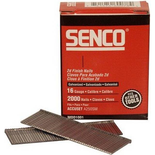 Senco RX17EAAD Straight Brad Nails Galvanised 16G x 38mm Pack of 2,000